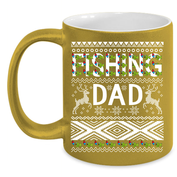 Fishing Dad Coffee Mug, Christmas Gift For Fisher Coffee Cup
