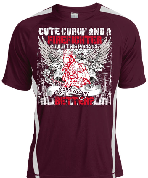 Cute Curvy And A Firefighter T Shirt, Being A Firefighter T Shirt, Cool Shirt