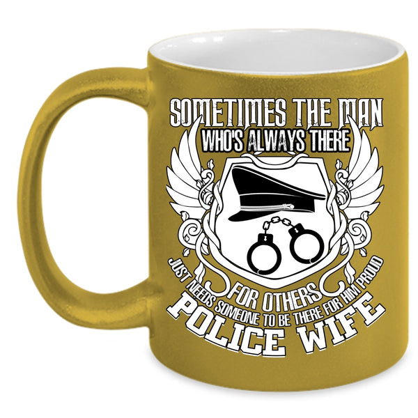 Proud Police Wife Coffee Mug, Best Gift For Police Wife Coffee Cup