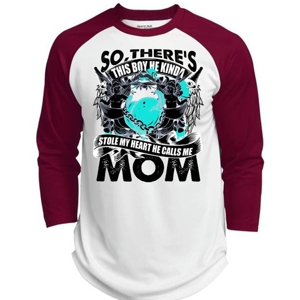 He Calls Me Mom T Shirt, I Love Mom T Shirt, Awesome T-Shirts  (Polyester Game Baseball Jersey)