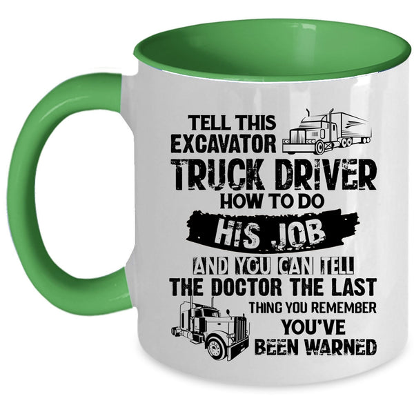 Awesome Truck Driver Coffee Mug, Truck Driver Accent Mug