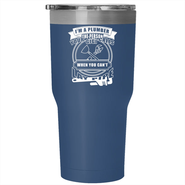 I'm A Plumber Tumbler 30 oz Stainless Steel, Best Gift For Plumber Travel Mug
