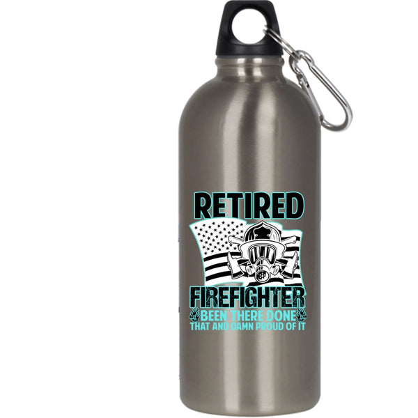 Retired Firefighter 20 oz Stainless Steel Bottle,Cool Gift For Grandpas Outdoor Sports Water Bottle