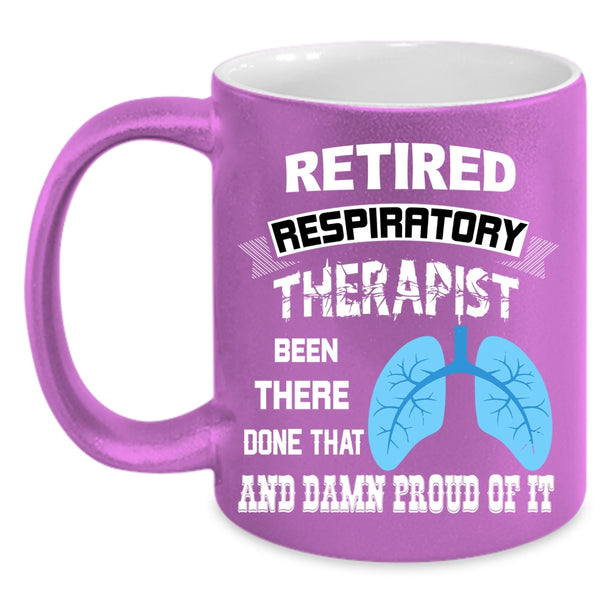 Retired Respiratory Therapist Coffee Mug, Gift For Retirement Coffee Cup