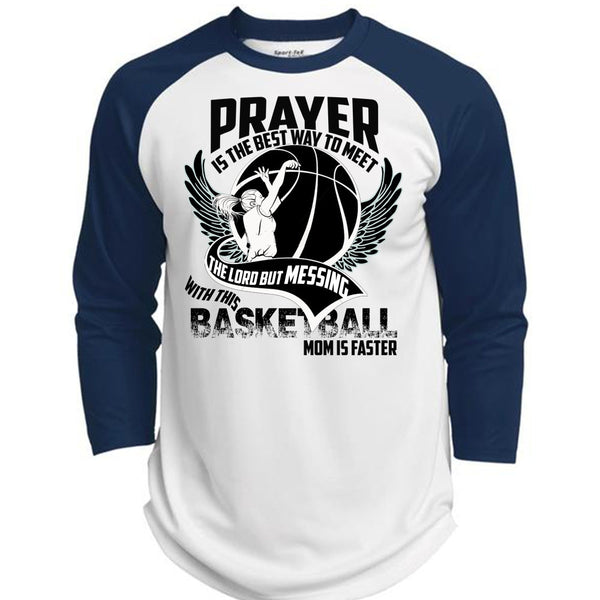 Basketball Mom Is Faster T Shirt, I Love Basketball T Shirt, Awesome T-Shirts  (Polyester Game Baseball Jersey)