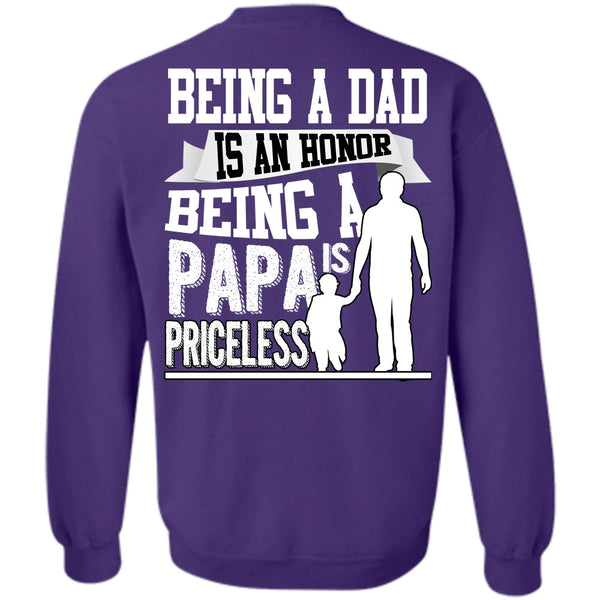 Being A Papa Is Priceless T Shirt, I Love Papa Sweatshirt