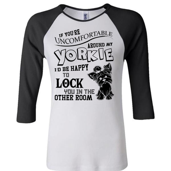 Around My Yorkie T Shirt, I Love My Dog T Shirt, Awesome T-Shirts