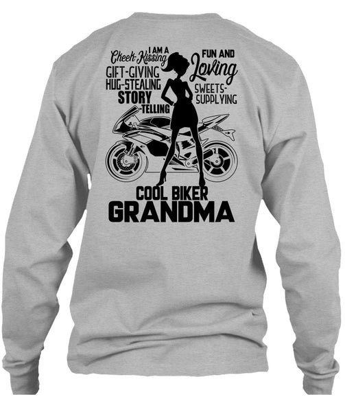 Cool Biker Grandma T Shirt, I Love Biking T Shirt