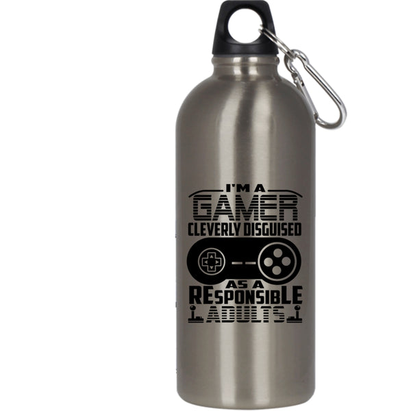 I'm A Gamer 20 oz Stainless Steel Bottle,Cool Gift For Gamers Outdoor Sports Water Bottle