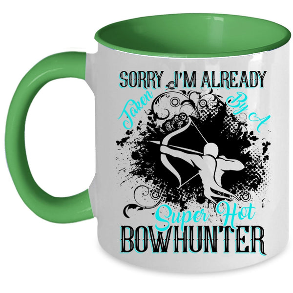 Marry Coffee Mug, I'm Already Taken By A Hot Bowhunter Accent Mug