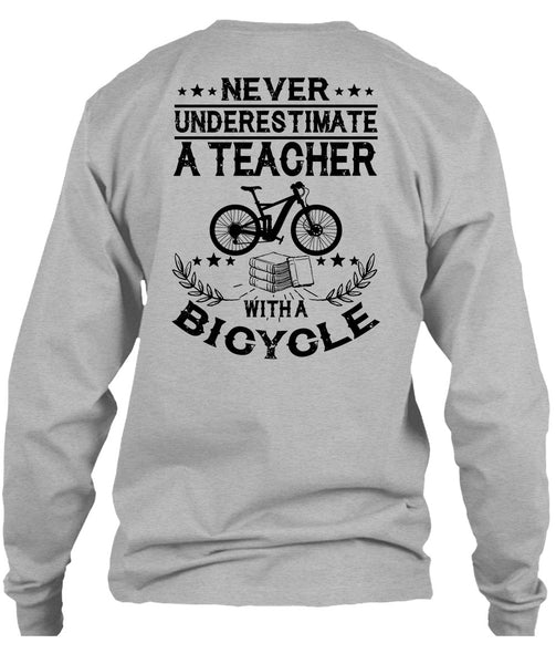 Teacher With A Bicycle T Shirt, I Love Teaching T Shirt