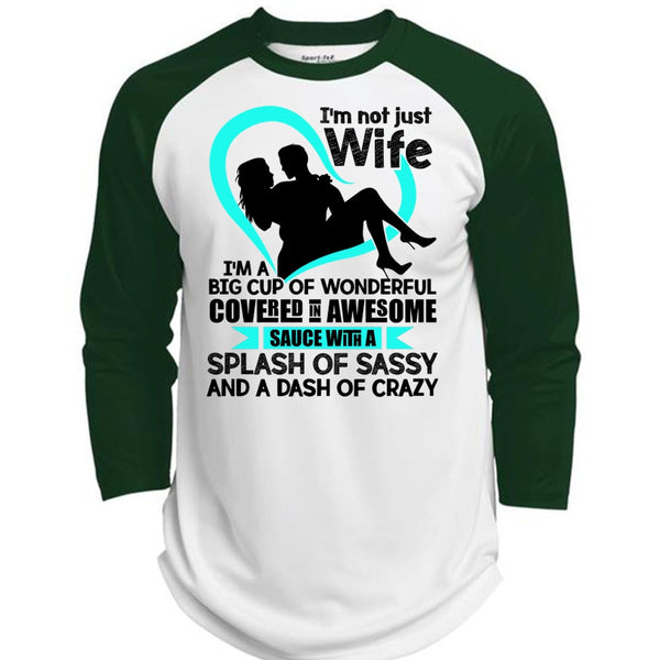 I'm Not Just Wife T Shirt, I Love Wife T Shirt, Awesome T-Shirts  (Polyester Game Baseball Jersey)