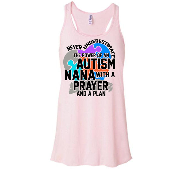 Never Underestimate T Shirt, Coolest Autism Nana Tank Top