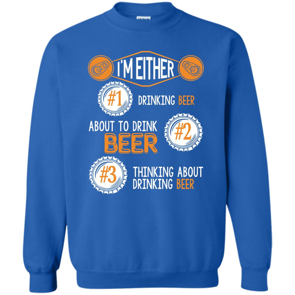 Thinking About Drinking Beer T Shirt, Coolest Beer Drinker Sweatshirt
