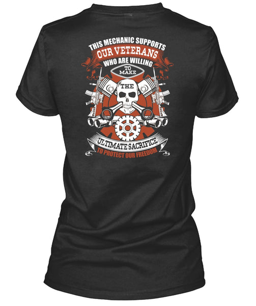 This Mechanic Supports Our Veterans T Shirt, Protect Our Freedom T Shirt