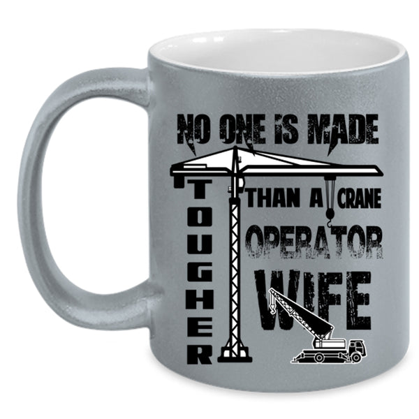 Cool Just Married Coffee Mug, Crane Operator Wife Accent Mug