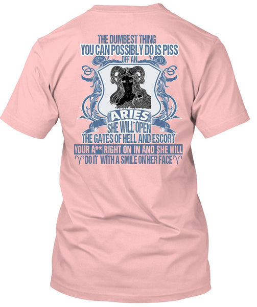 Aries She Will Open The Gates T Shirt, I Love Aries T Shirt