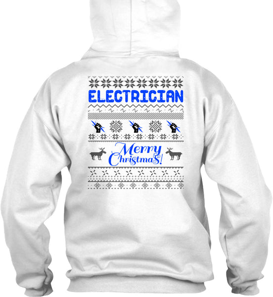 Electrician Merry Christmas T Shirt, Winter Holiday T Shirt
