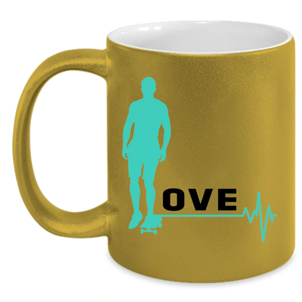 Best Gift For My Son Coffee Mug, I Love Surfing Accent Mug