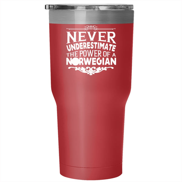 The Power Of A Norwegian Tumbler 30 oz Stainless Steel, Awesome Norwegian Travel Mug