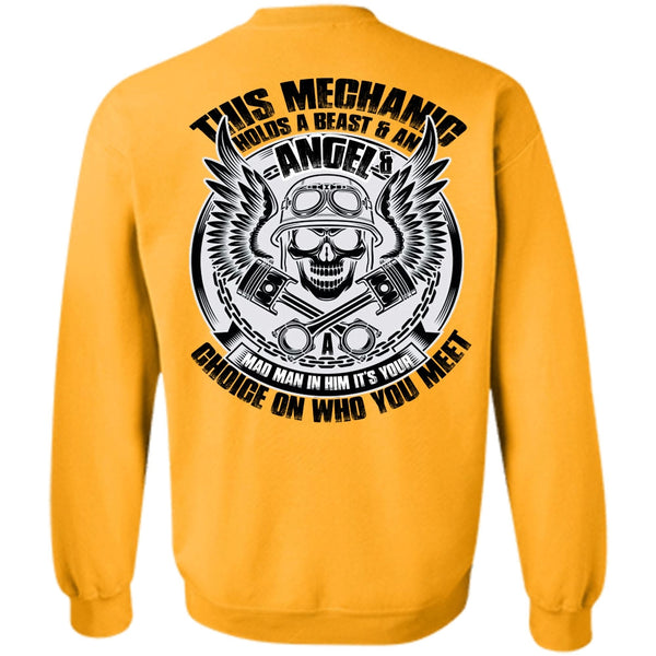 I Love Mechanic T Shirt, This Mechanic Holds A Beast Sweatshirt