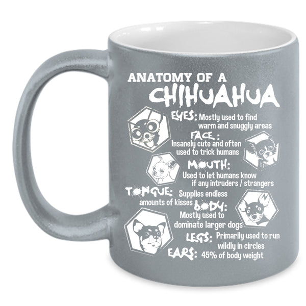 Anatomy Of A Chihuahua Coffee Mug, Chihuahua Lovers Coffee Cup