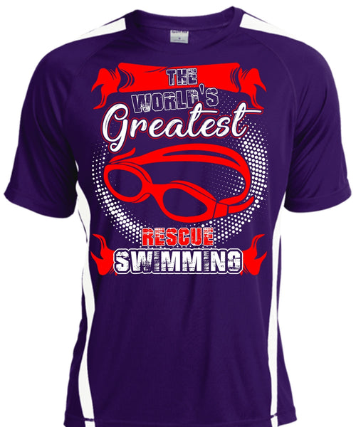 The World's Greatest Rescue Swimming T Shirt, Being A Swimmer T Shirt, Cool Shirt