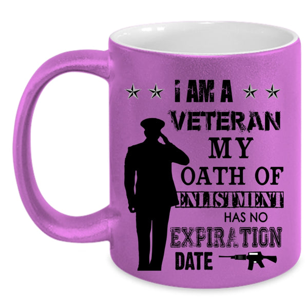 Awesome Gift For Veteran Coffee Mug, I Am A Veteran Accent Mug