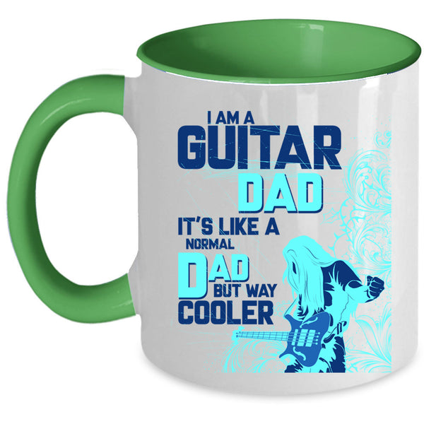 Cool Daddy Coffee Mug, I Am A Guitar Dad Accent Mug
