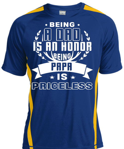 Being A Dad Is An Honor Being Papa Is Priceless T Shirt, I Love My Father T Shirt, Cool Shirt