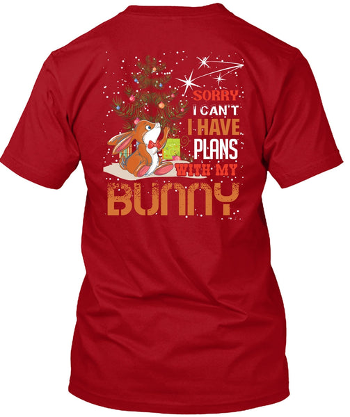 I Have Plans With My Bunny T Shirt, I Love Christmas T Shirt
