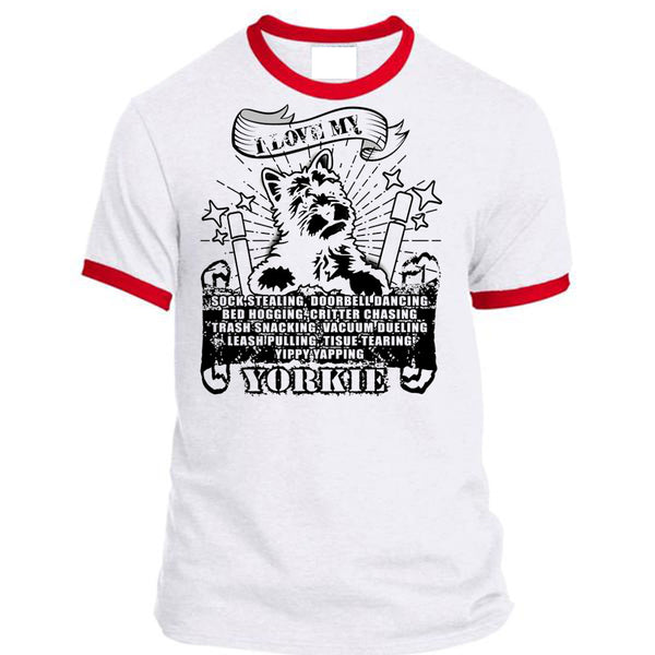 I Love My Yorkie T Shirt, I Love My Dogs T Shirt, Awesome T-Shirts
