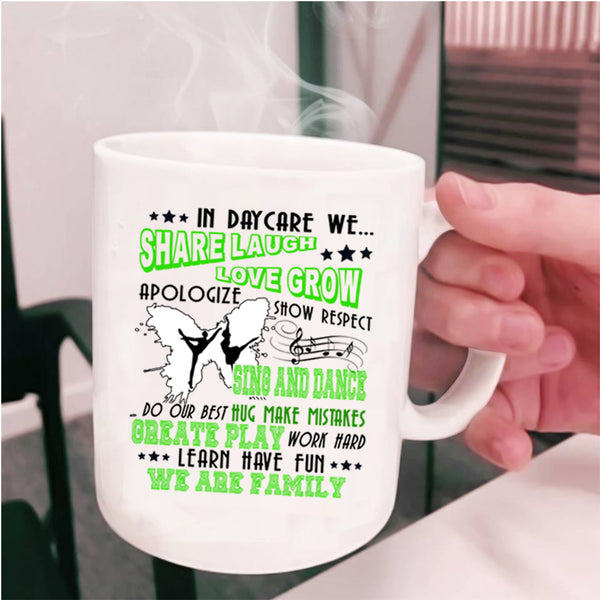 We Are Family Coffee Mug, Sing And Dance Cup