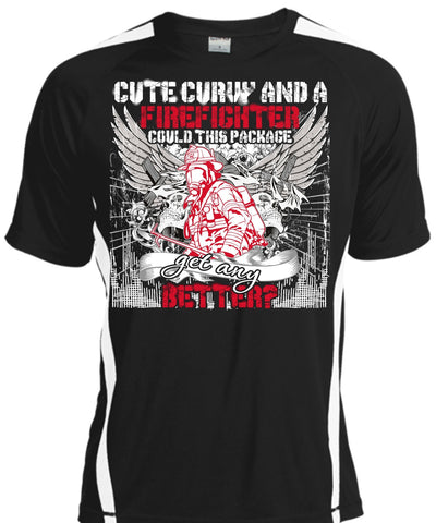 A black t-shirt with the shopify logo