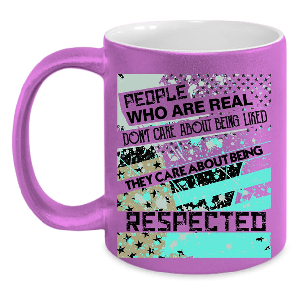 Awesome Veteran Coffee Mug, They Care About Being Respected Accent Mug