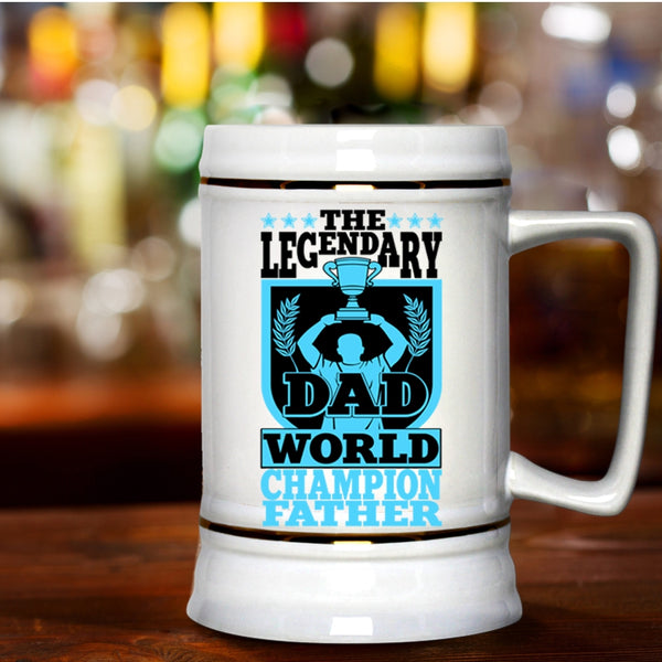 Awesome Gift For Father Beer Stein 22oz, Best Dad Ever Beer Mug