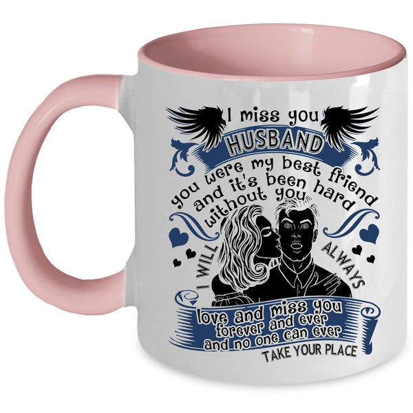 I Love My Husband Coffee Mug, I Miss You Husband Accent Mug