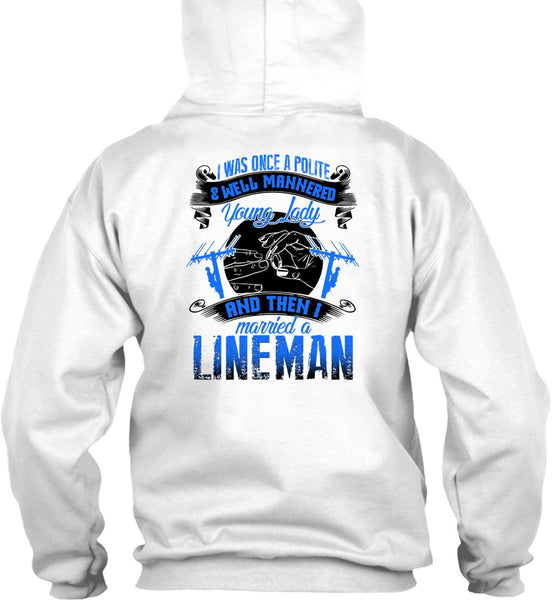 I Married A Lineman T Shirt, I Love Lineman T Shirt