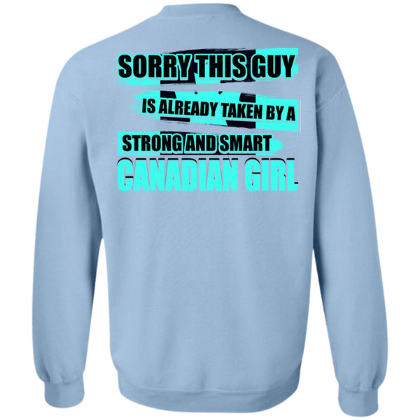 I Love Lady T Shirt, Strong And Smart Canadian Girl Sweatshirt