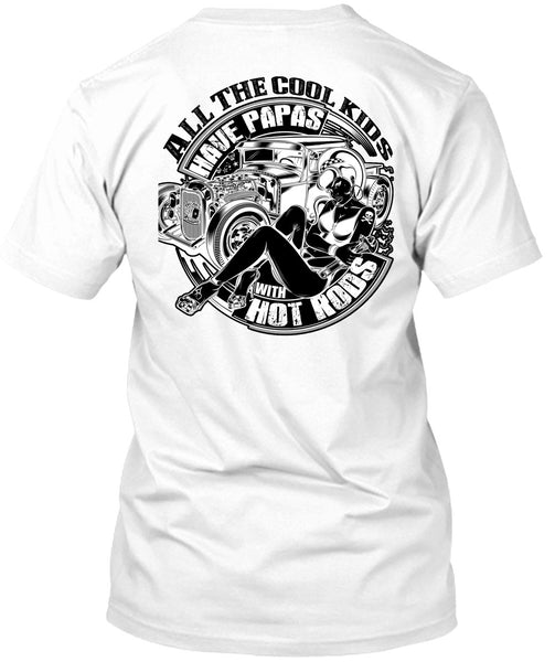 A black t-shirt with the shopify logo