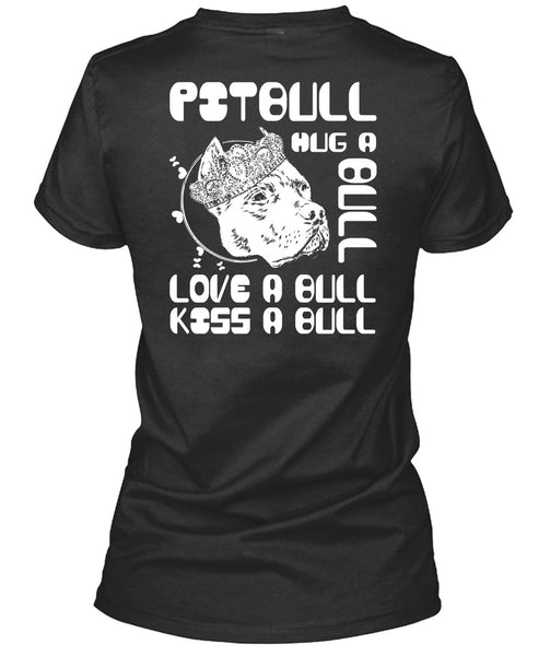 Pit Bull Hug A Bull T Shirt, Love A Bull T Shirt