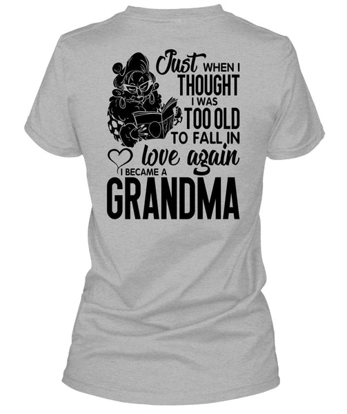 I Became A Grandma T Shirt, I Love Grandma T Shirt