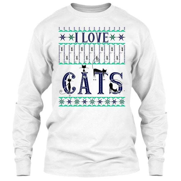 I Love Cats T Shirt, Catmas T Shirt
