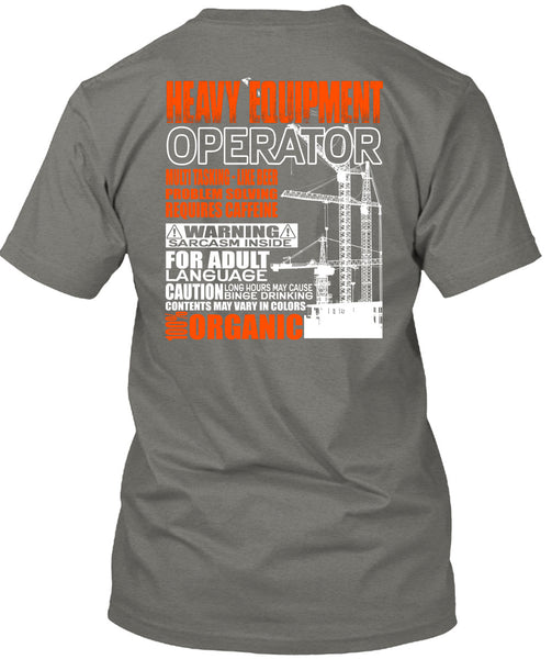 Heavy Equipment Operator T Shirt, Problem Solving T Shirt