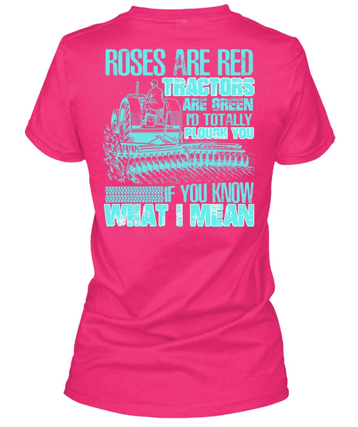 Roses Are Red T Shirt, I Love Farming T Shirt