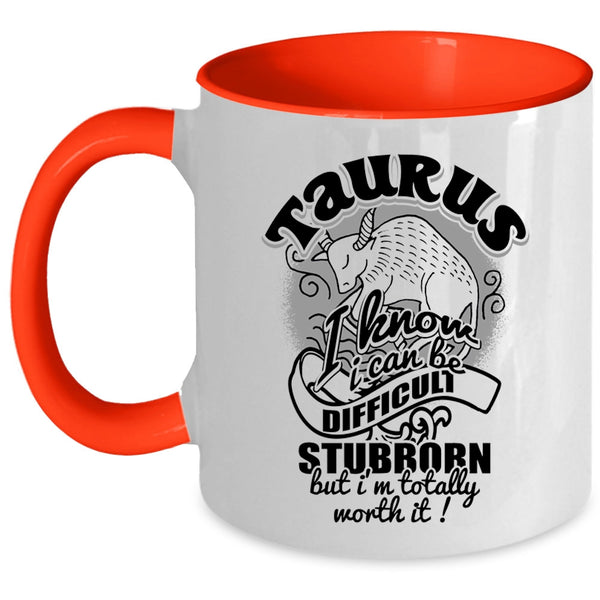 Birthday Gift For My Daughter Coffee Mug, Taurus Accent Mug