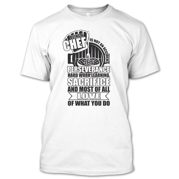 A black t-shirt with the shopify logo