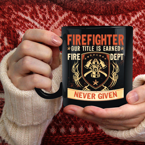 Firefighter Coffee Mug, Cool Gift For Fireman Coffee Cup