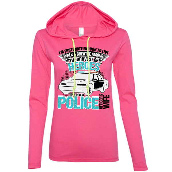 I'm A Proud Police Officer's Wife T Shirt, I Love Police T Shirt, Awesome T-Shirts