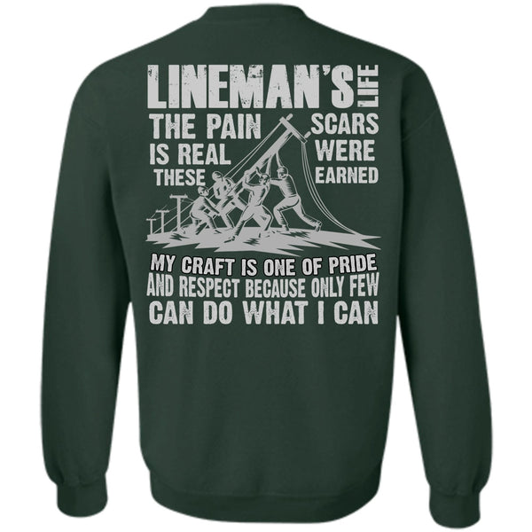 The Pain Is Real T Shirt, I Love Lineman Sweatshirt